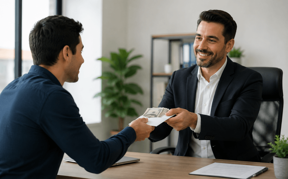Pago de utilidades (Imagen IA)