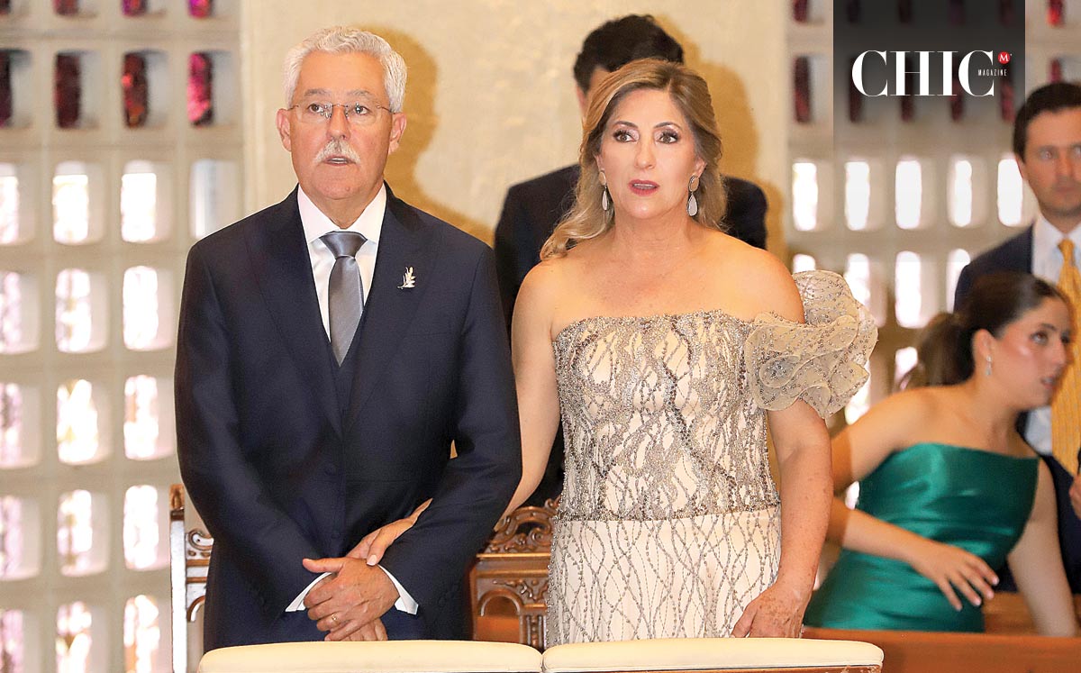 Papás del novio. Julian Dávila y Maruca Villarreal