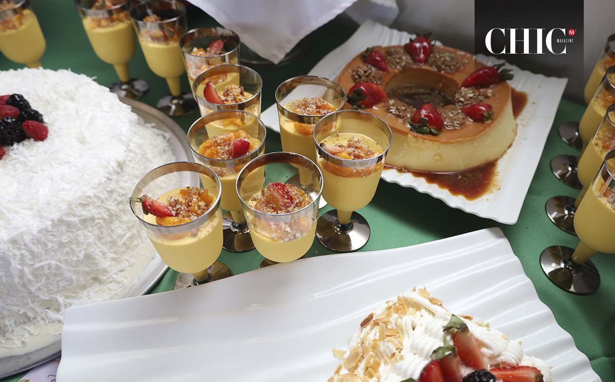 Flan y mousse de mango, son algunos de los postres que disfrutaron los asistentes