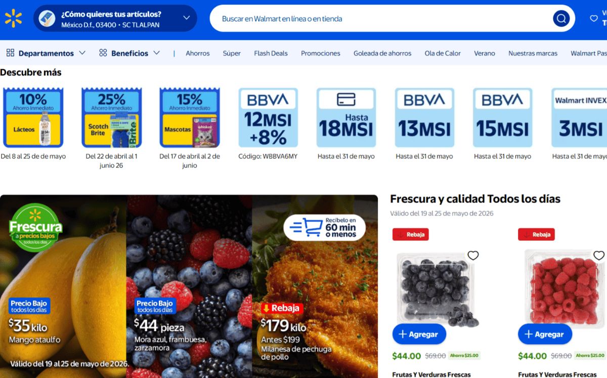 Ofertas en Walmart (Foto: Walmart)