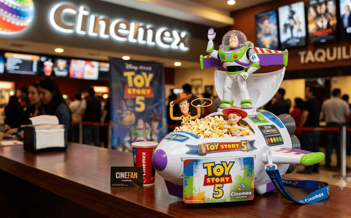 Palomera de "Toy Story 5" llega a Cinemex (Foto: IA)