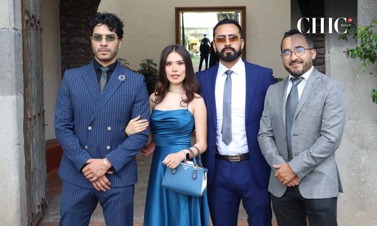 Sergio Robles, Karla Castrejón, Irving Robles y Hugo Luna