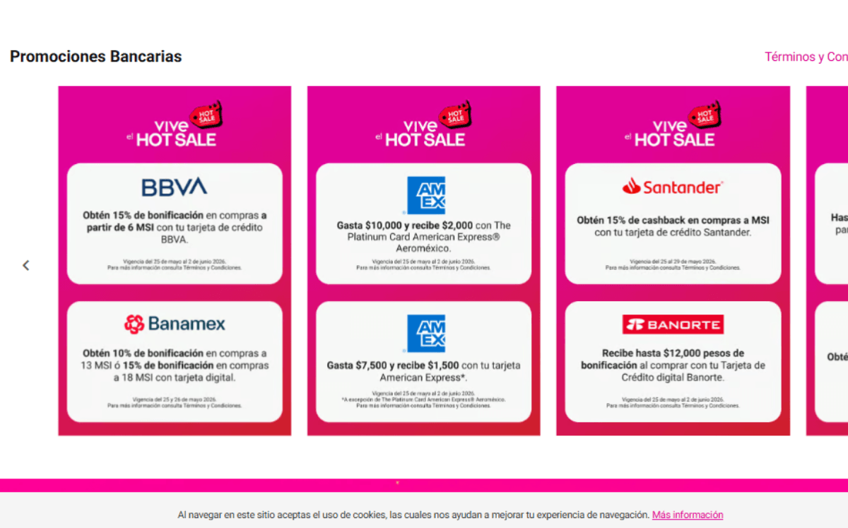 Promociones de bancos en Liverpool (Imagen Liverpool)