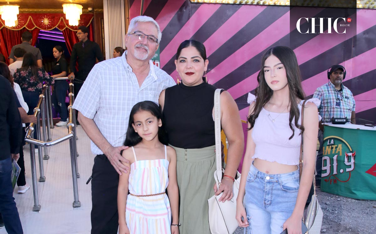 Aniceto, Geovanna, Geraldine y Geovanna