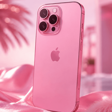 IPhone 18 rosa estilo Barbie (Imagen IA)