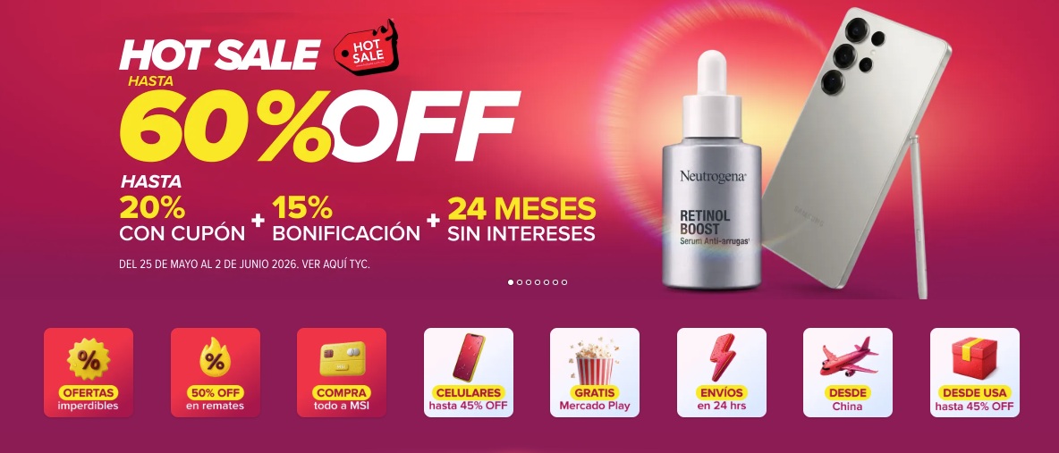 Ofertas del Hot Sale en Mercado Libre (Foto: Desktop)
