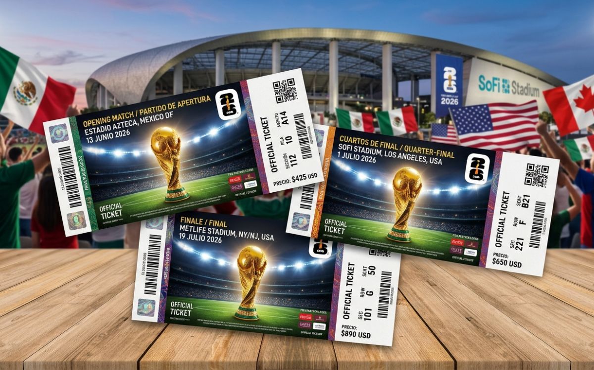 FIFA libera nuevos boletos para el Mundial 2026 en México; ¿cuál es su precio y dónde comprarlos? (Foto: IA)