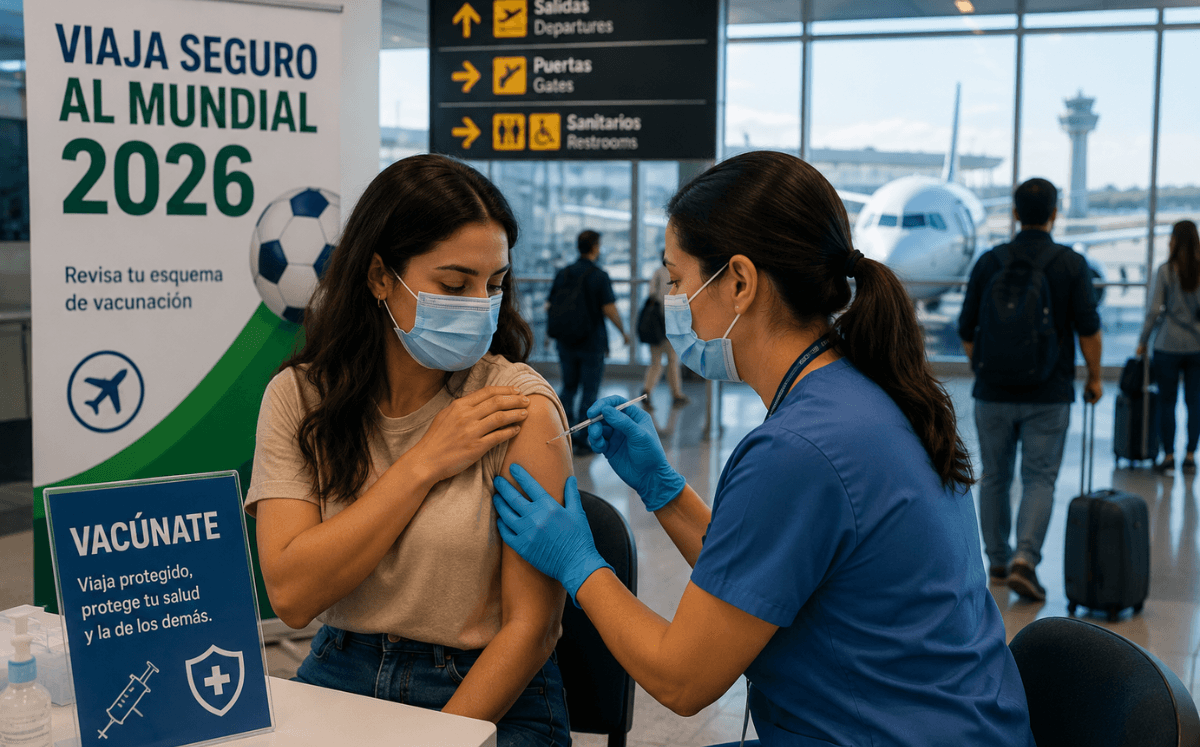 ¿Qué vacunas debes aplicarte si piensas ir al Mundial2026?