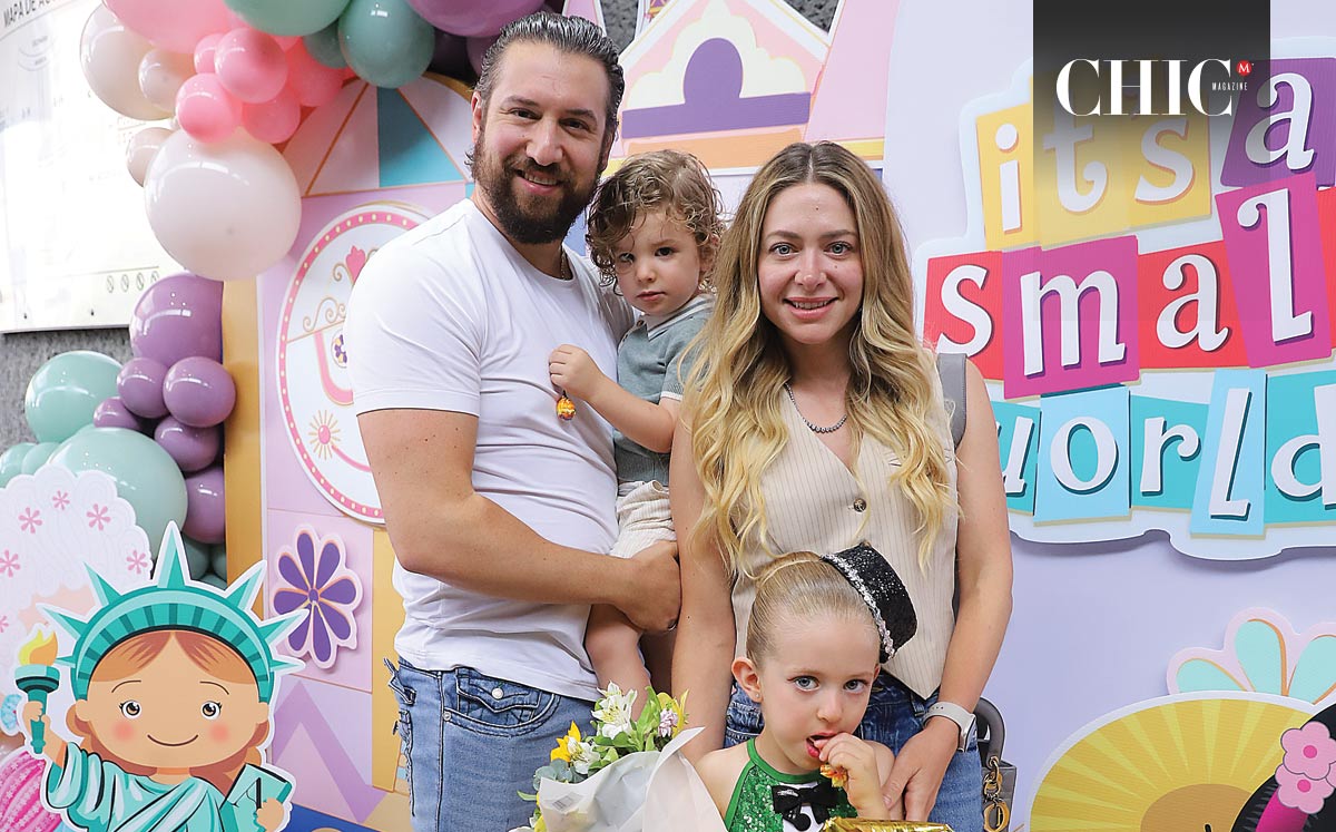 Alberto Páez, Kaylie del Bosque, Millán Páez y Ander Páez
