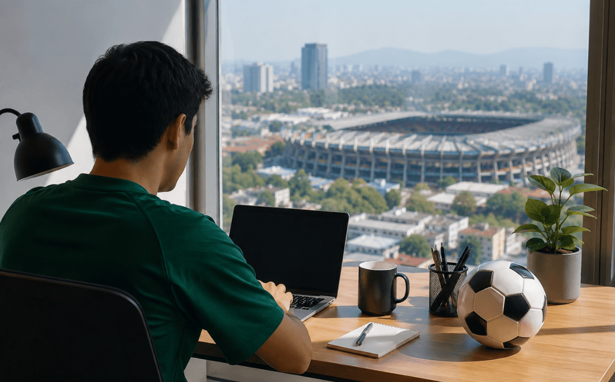 ¿Home office durante el mundial? (Imagen IA)