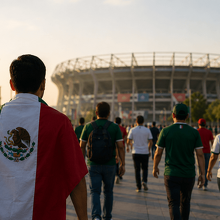 Rutas para llegar caminando al Mundial (Imagen IA)