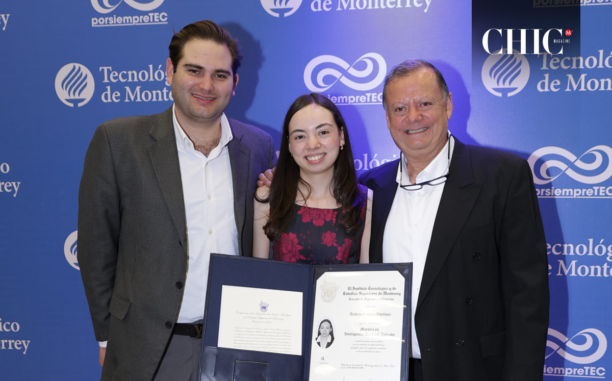 Luis Felipe, Andrea y Mauricio