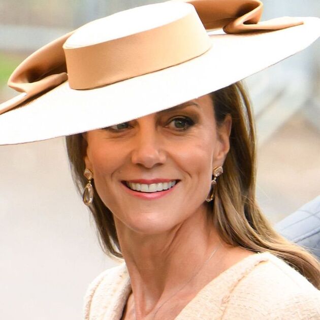 Kate Middleton con vestido nude en la boda del primo del príncipe William (Foto: Getty)