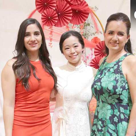 Sofía de la Garza, Yen y Sandra Jiménez