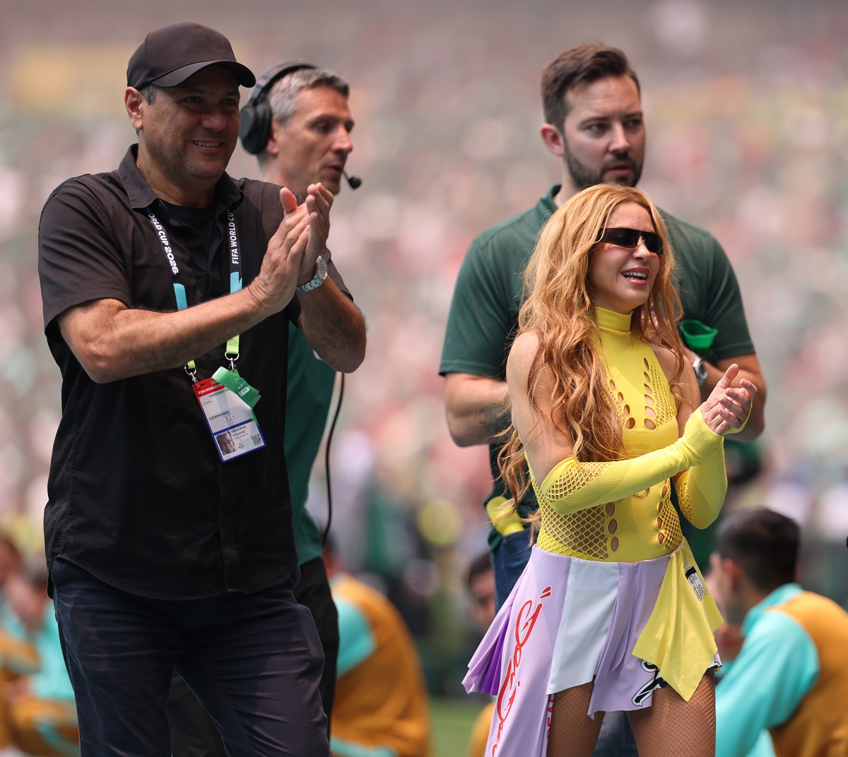 Shakira abre el Mundial 2026 en México con halter top y minifalda (Foto: Getty)