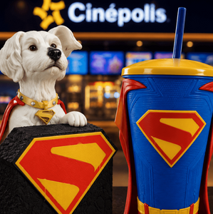 Vaso y Palomera coleccionables de "Supergirl"(Imagen IA)