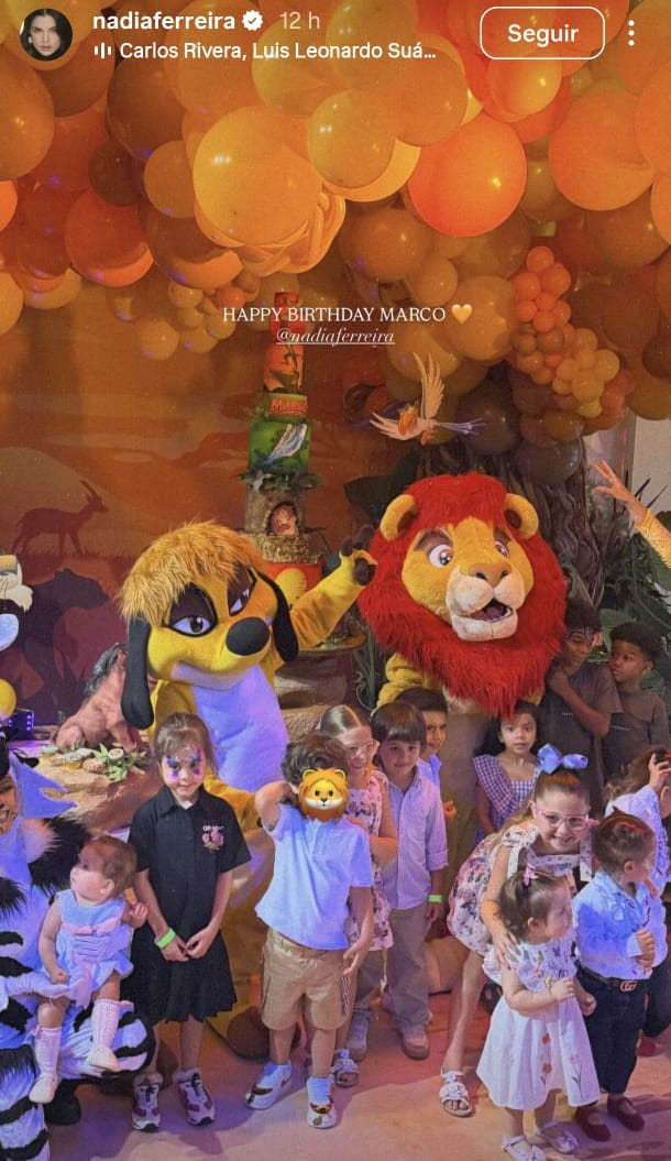 La fiesta de cumpleaños temática de Marquito (Foto: IG)
