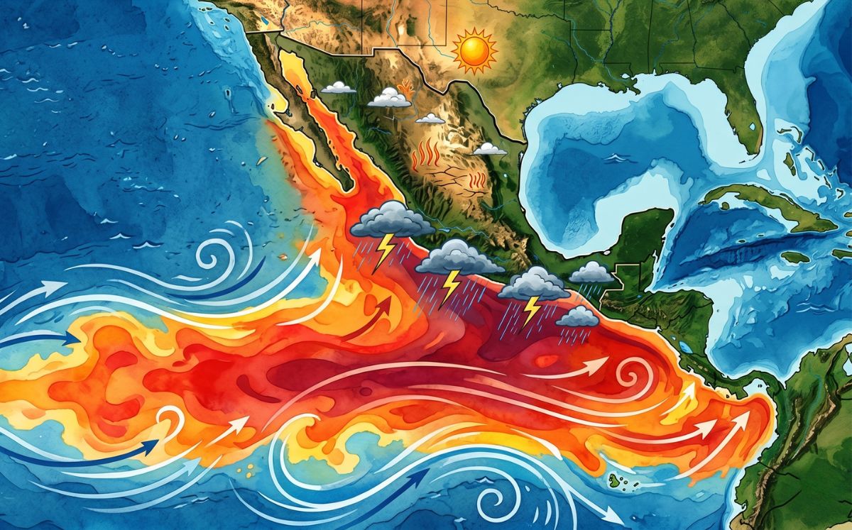 “El Niño” ya llegó; te decimos qué es y qué significa para México (Foto: IA)