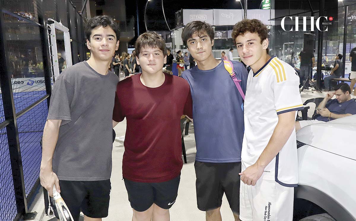 Gael Castillo, Diego Lacavex, Franco Araujo y Alex Lacavex