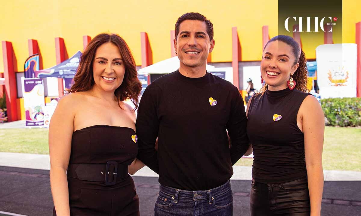Claudette Abdala, Leonardo Morales y Luciana Venero