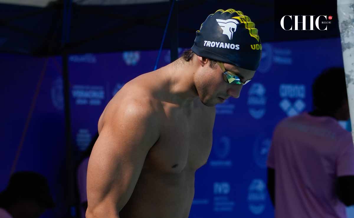 "Cacho" ha sabido fusionar la universidad y la natación como parte de su día a día / Foto: Cortesía