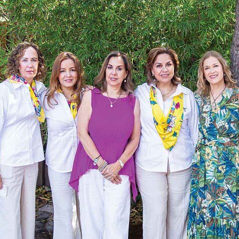 Gaby Corral, Carmen Cisneros, Telly Lavalle, Gaby Lavalle, Maru Hegewish y Susy Cue (Fotos: Hugo Zuviri)