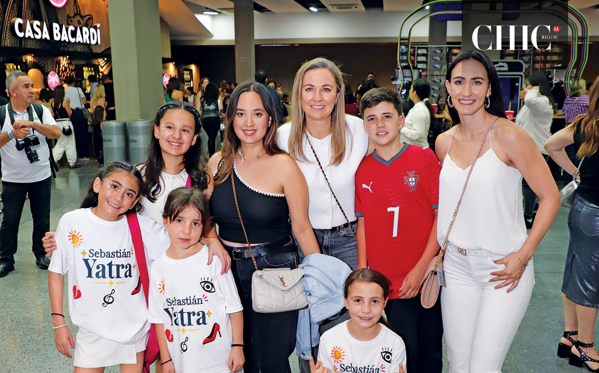 Isabella Blasco, Andrea Rodríguez, Sofi Garza, Andrea Quijano, Gloria Garza, Diana Aguirre, Fernando Garza y Zaira Aguirre