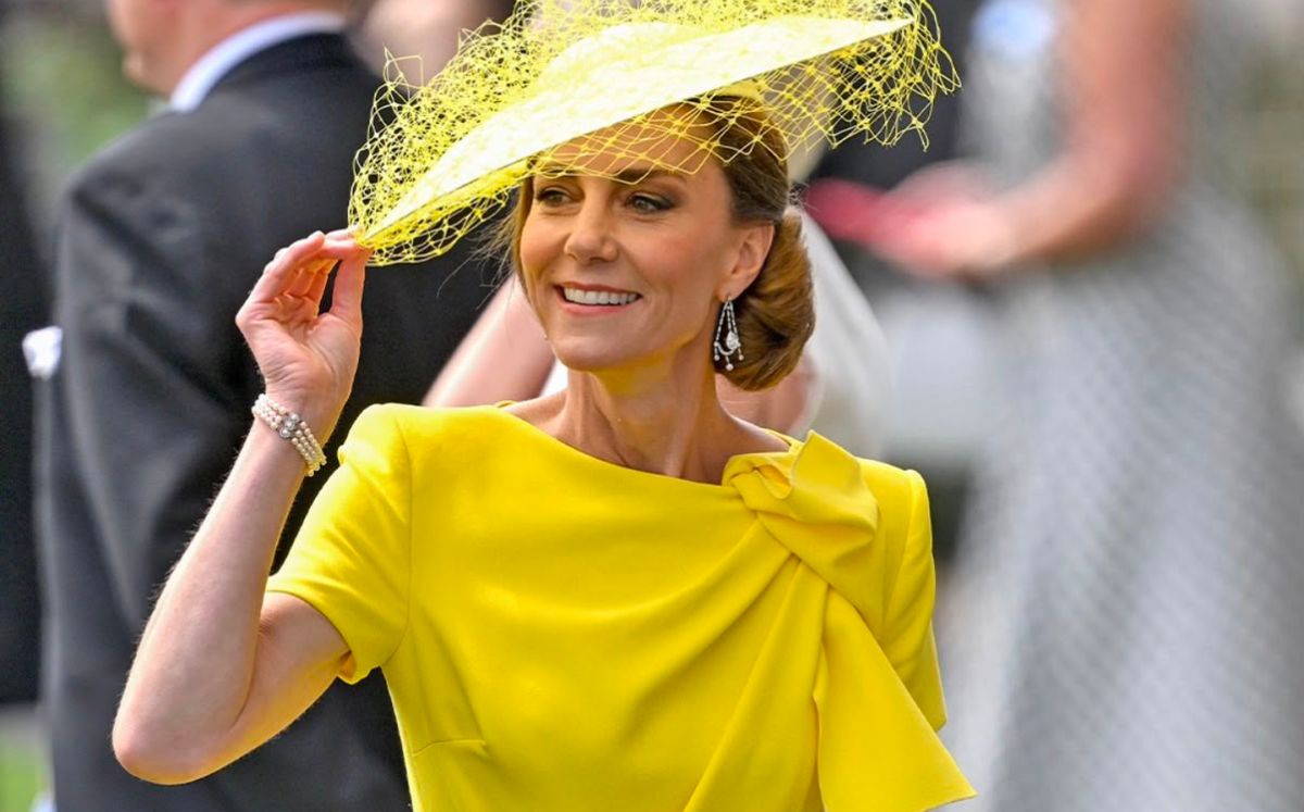 Kate Middleton conquista el Royal Ascot 2026 con un elegante vestido amarillo (Foto: Getty Images)