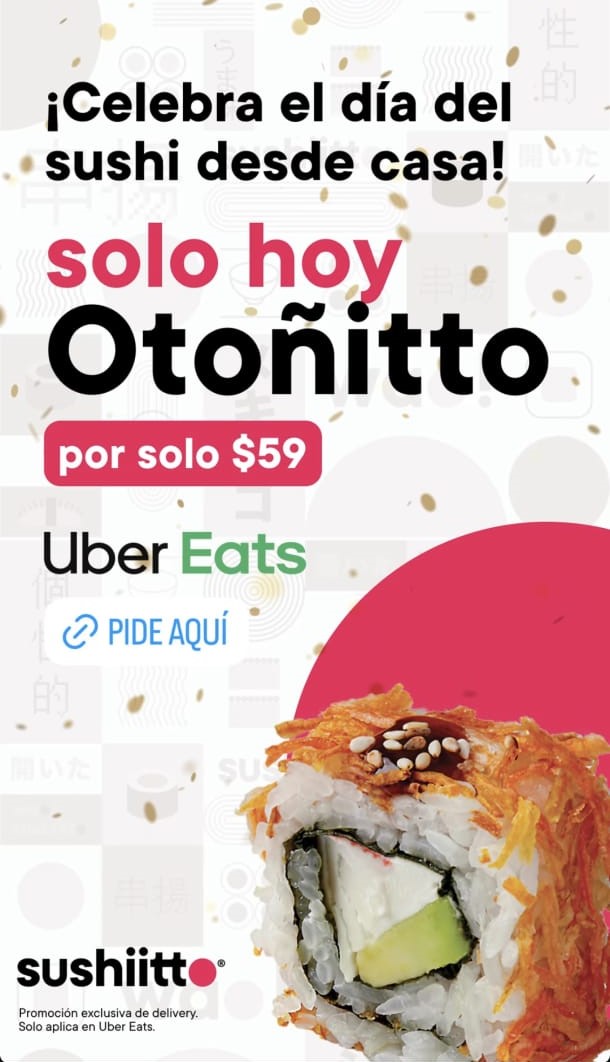 Promociones de Sushi Itto (Foto: IG)