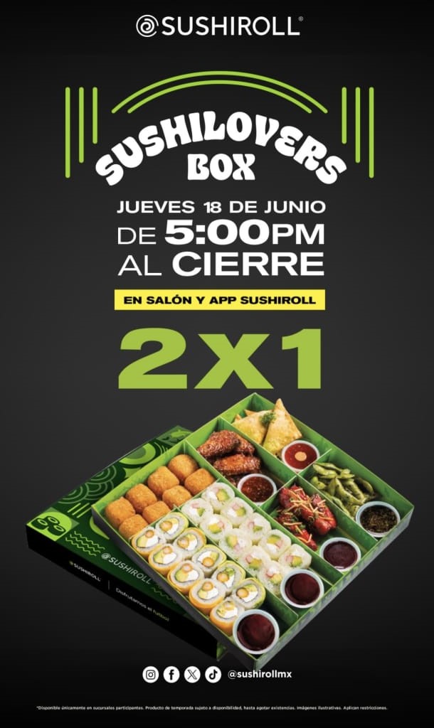 Promociones del Sushi Roll (Foto: IG)