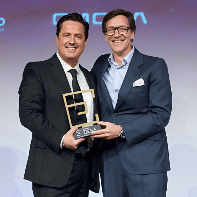 Ricardo Barroso galardonado en los Premios Escala en Madrid (Imagen CHIC)