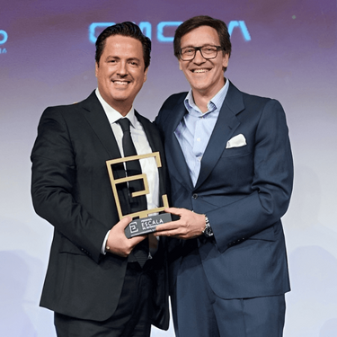 Ricardo Barroso galardonado en los Premios Escala en Madrid (Imagen CHIC)