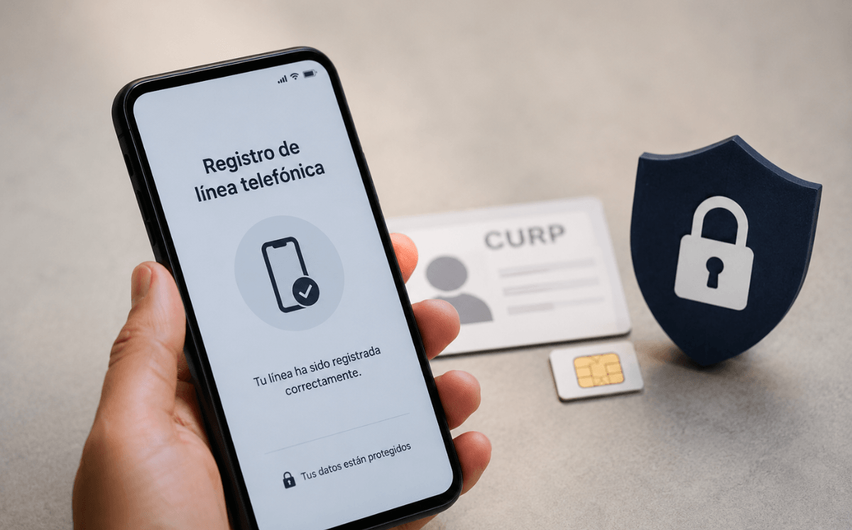 Protege tus datos ante el registro de líneas (Imagen IA)