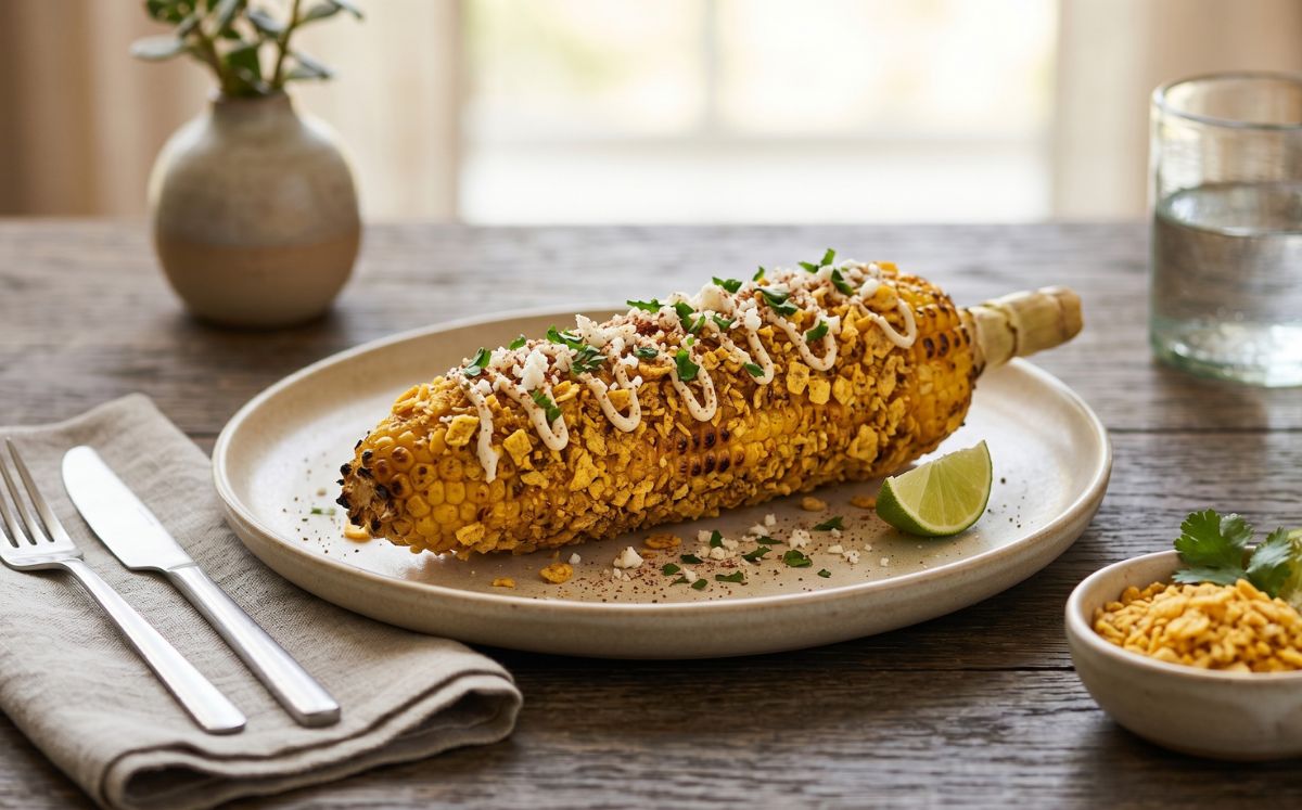 Elote crunchy con Pringles Mexican Sweet Corn