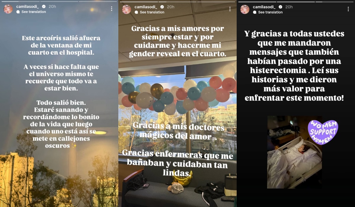 Mensajes de Camila Sodi tras cirugía (Foto: Instagram)