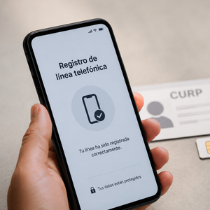 Protege tus datos ante el registro de líneas (Imagen IA)