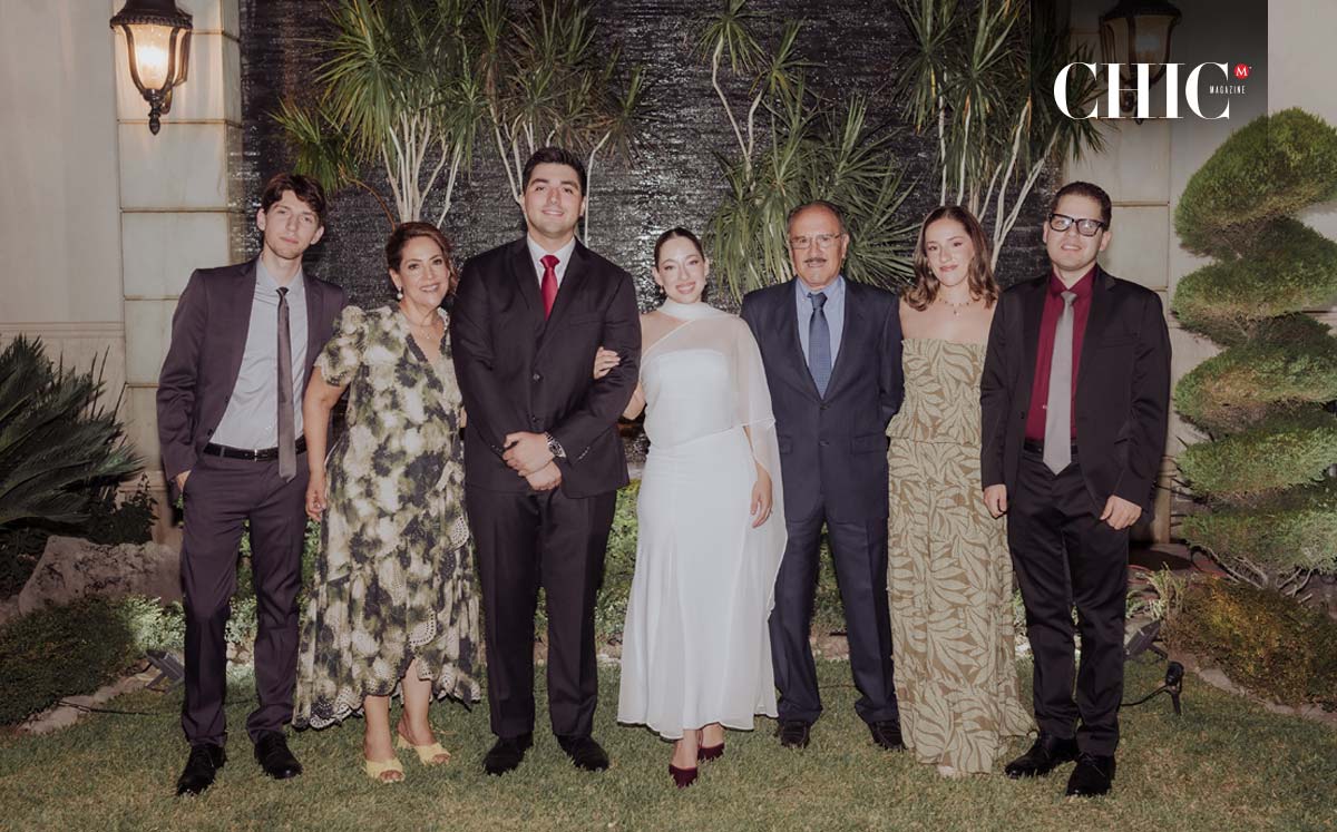 Familia de la novia. Ignacio, Cecilia, Eduardo, Sara, José Ignacio, Alba y Manuel