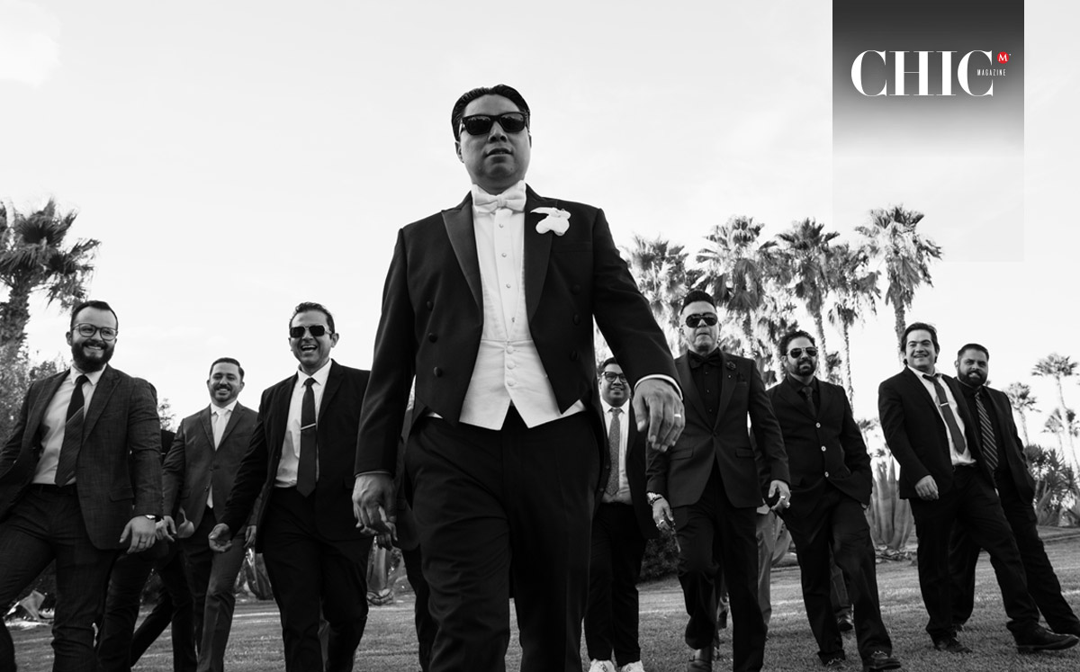 Mejores amigos del novio. César, Fernando, Luis Mario, Christian, Santiago, Marco, Amin, Mario y Joel