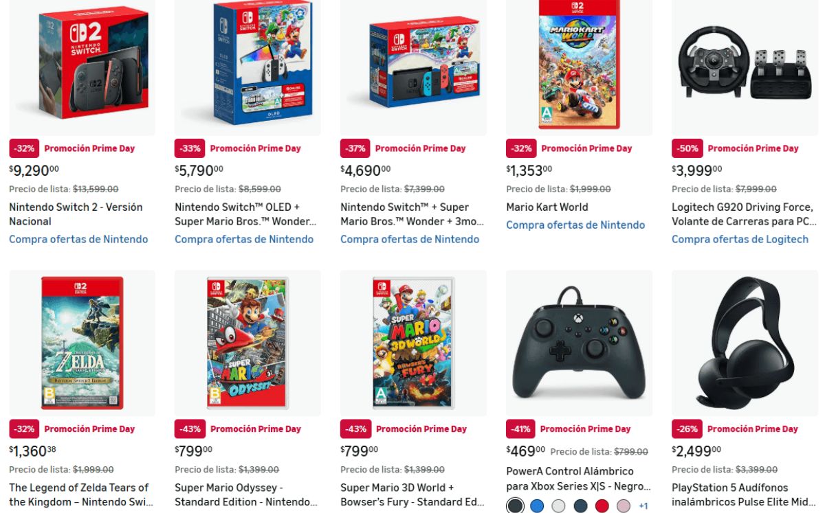 Ofertas en consolas y entretenimiento (Foto: Amazon México)