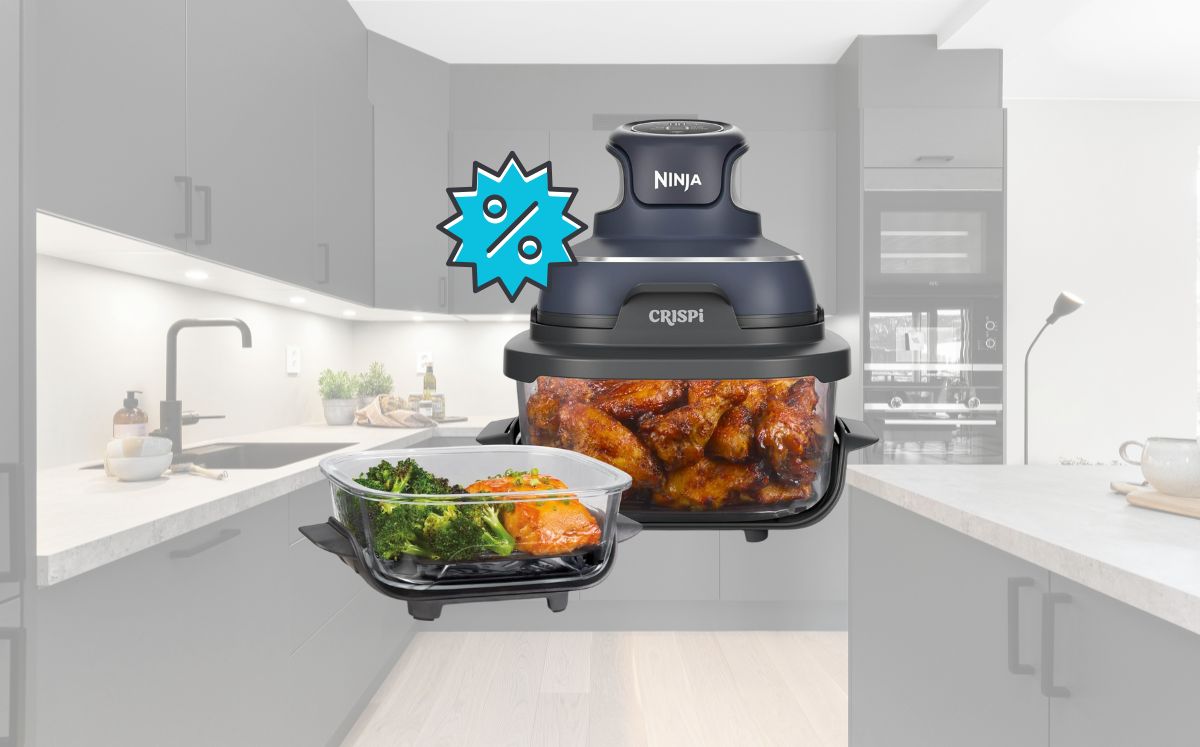 Amazon remata freidora de aire Ninja por el Prime Day 2026 (Foto: Amazon México/Canva)