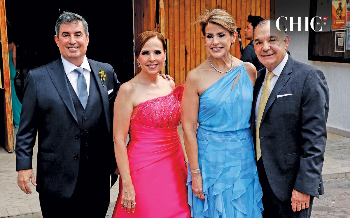 Gerardo Cantú, Rebeca Heinrichs de Cantú, Martha Olea y Abraham Baidon