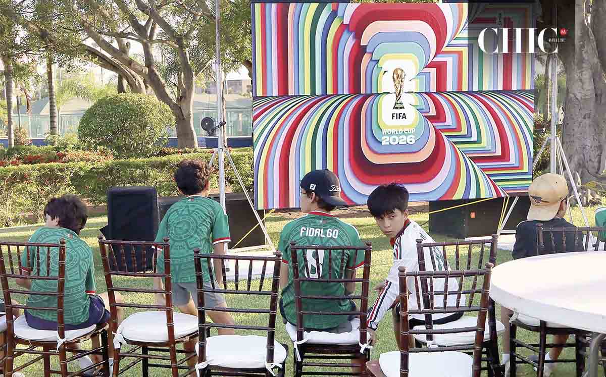 Los más pequeños disfrutaron del partido en el jardin de club