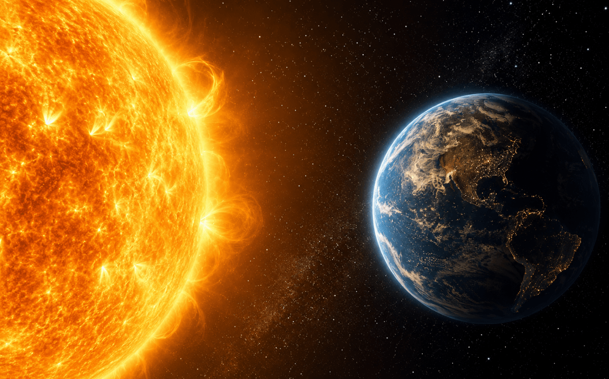 ¿El sol destruirá la tierra? (Imagen IA)