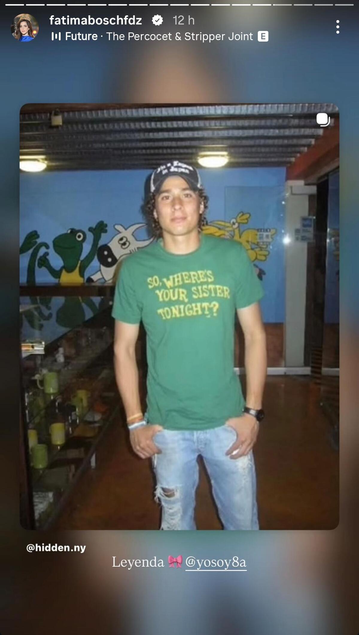 Fátima Bosch reveló que es fan de Memo Ochoa a través de sus historias de Instagram (Foto: IG)