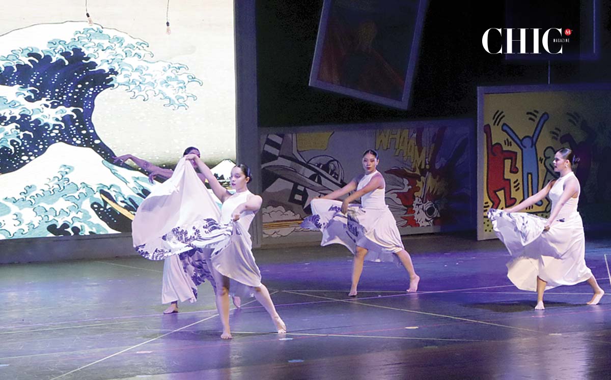 La ola, fue interpretada por alumnas con elementos icónicos como su vestido con detalles de la ola
