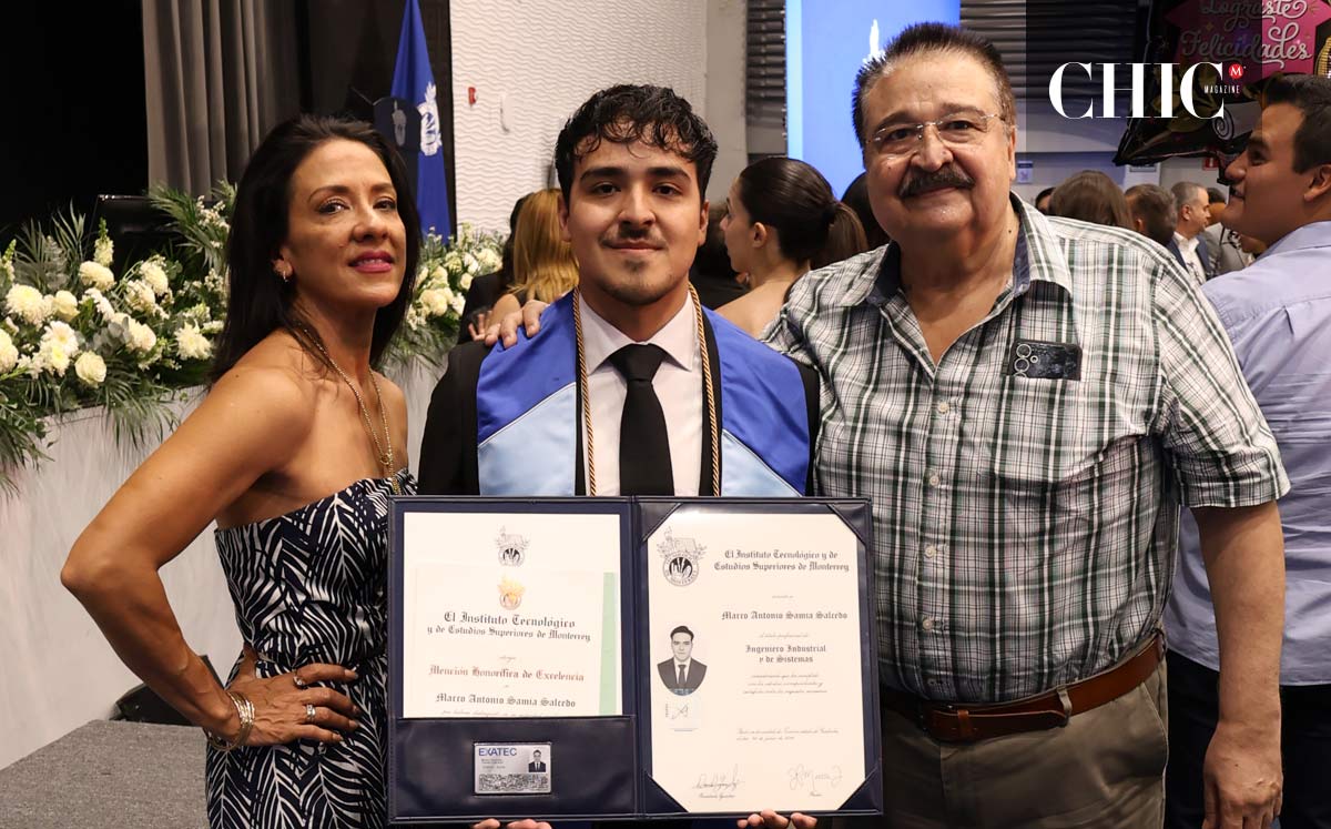 Adriana, Marco Antonio y Alejandro Samia