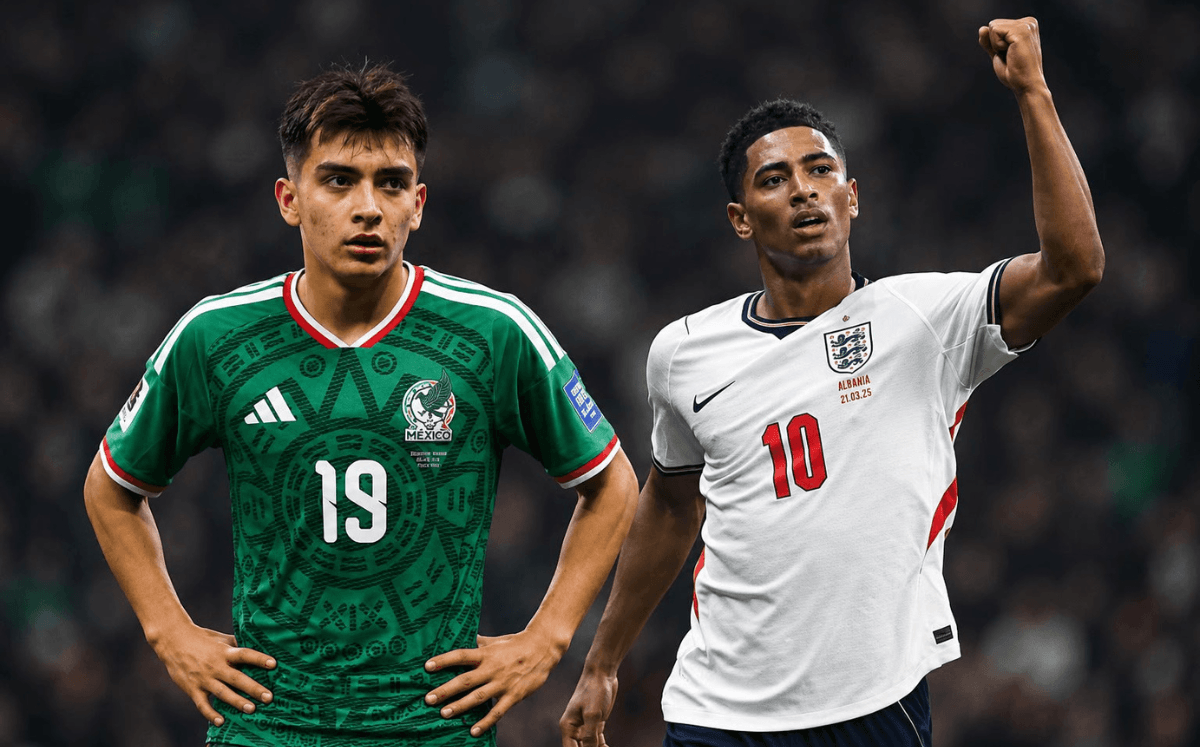 Gilberto Mora y el gesto con la Selección de Inglaterra (Imagen Getty)