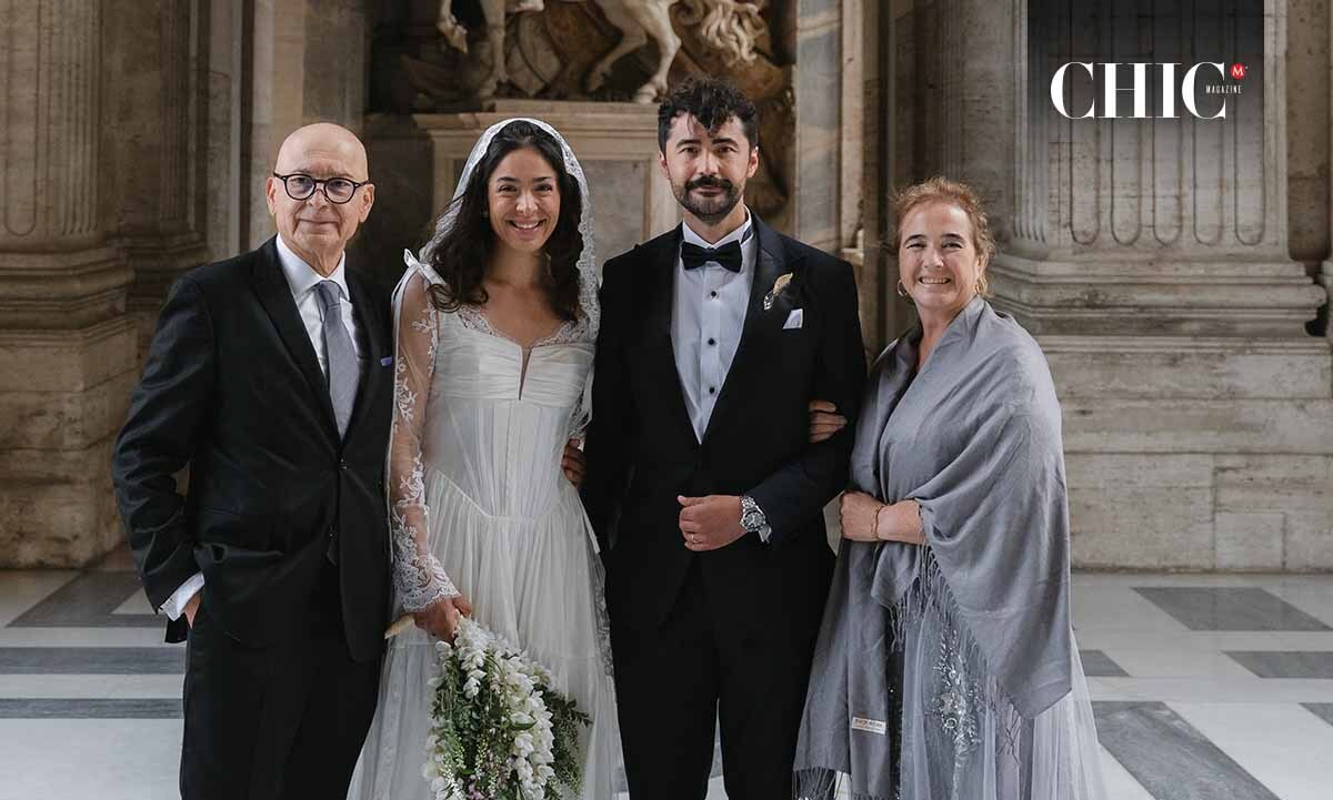 Papás del novio. Mario Rodríguez, Bia Jiménez, Mario Rodríguez y Delia Rodríguez
