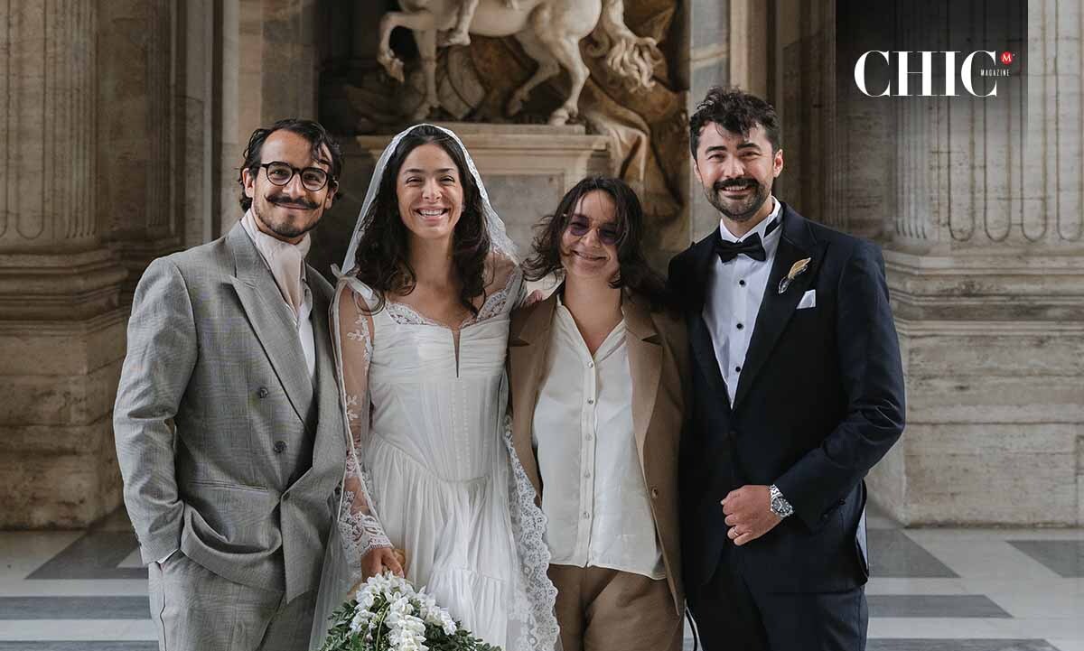 Papás de la novia. Rodolfo Jiménez, Bia Jiménez, Renize Jiménez y Mario Rodríguez