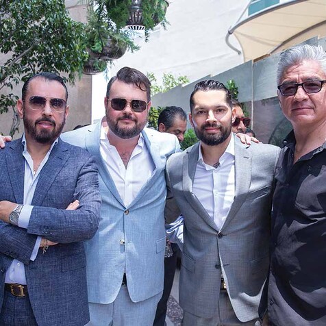 Gerardo Rivera, Jorge Sierra, Alfredo Segura y Glassi Nacif (Fotos: Hugo Zuviri)